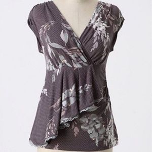 Anthro | Humbled Hydrangea Top